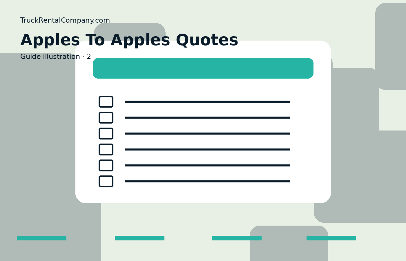 How to Compare Truck Rental Quotes Apples to Apples — practical rental guide image 2
