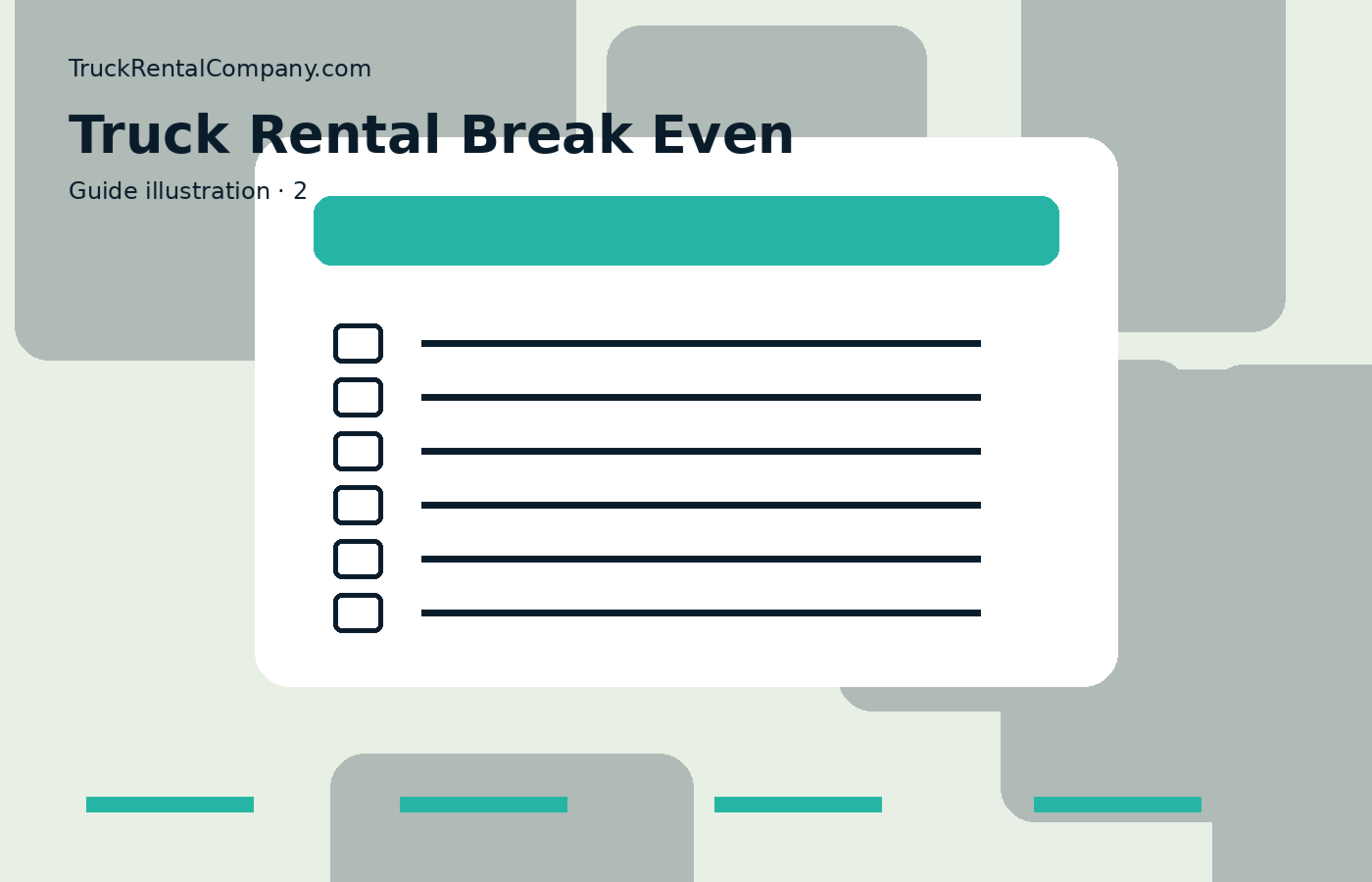 Truck Rental Break-Even: When Does a Truck Stop Making Sense? — practical rental guide image 2