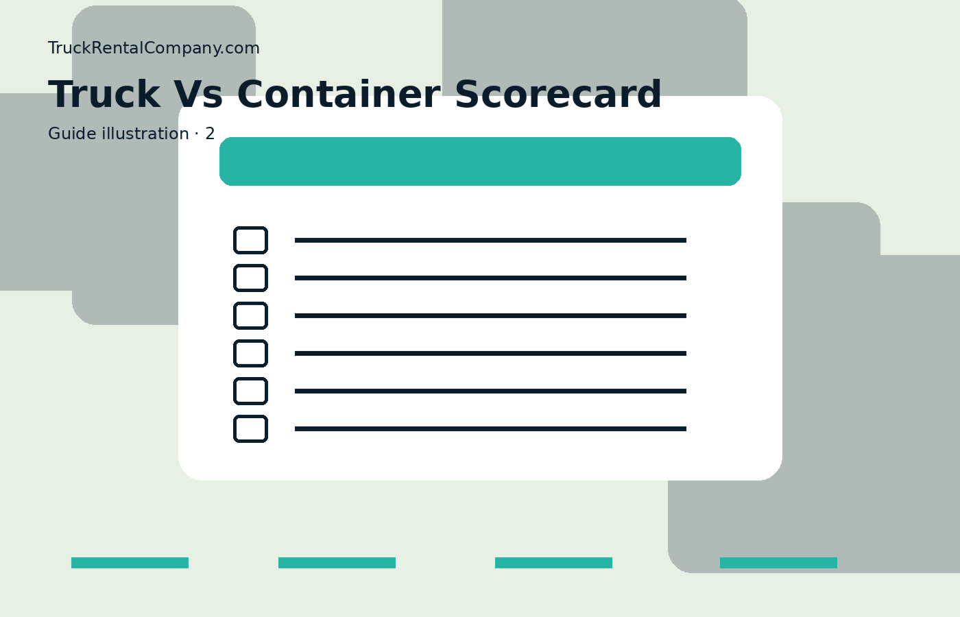 Truck Rental vs Container: A Decision Scorecard — practical rental guide image 2